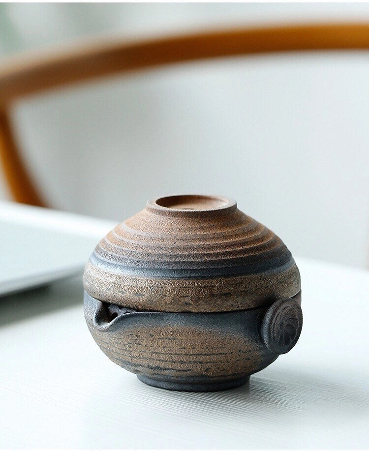 Handmade Ceramic Gaiwan Tea Set (Tall version)