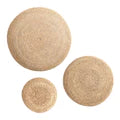 Neutral Wall Art - Palm Button Bowls, Set of 3